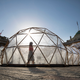 Pollution Pods installation in front of Somerset House.